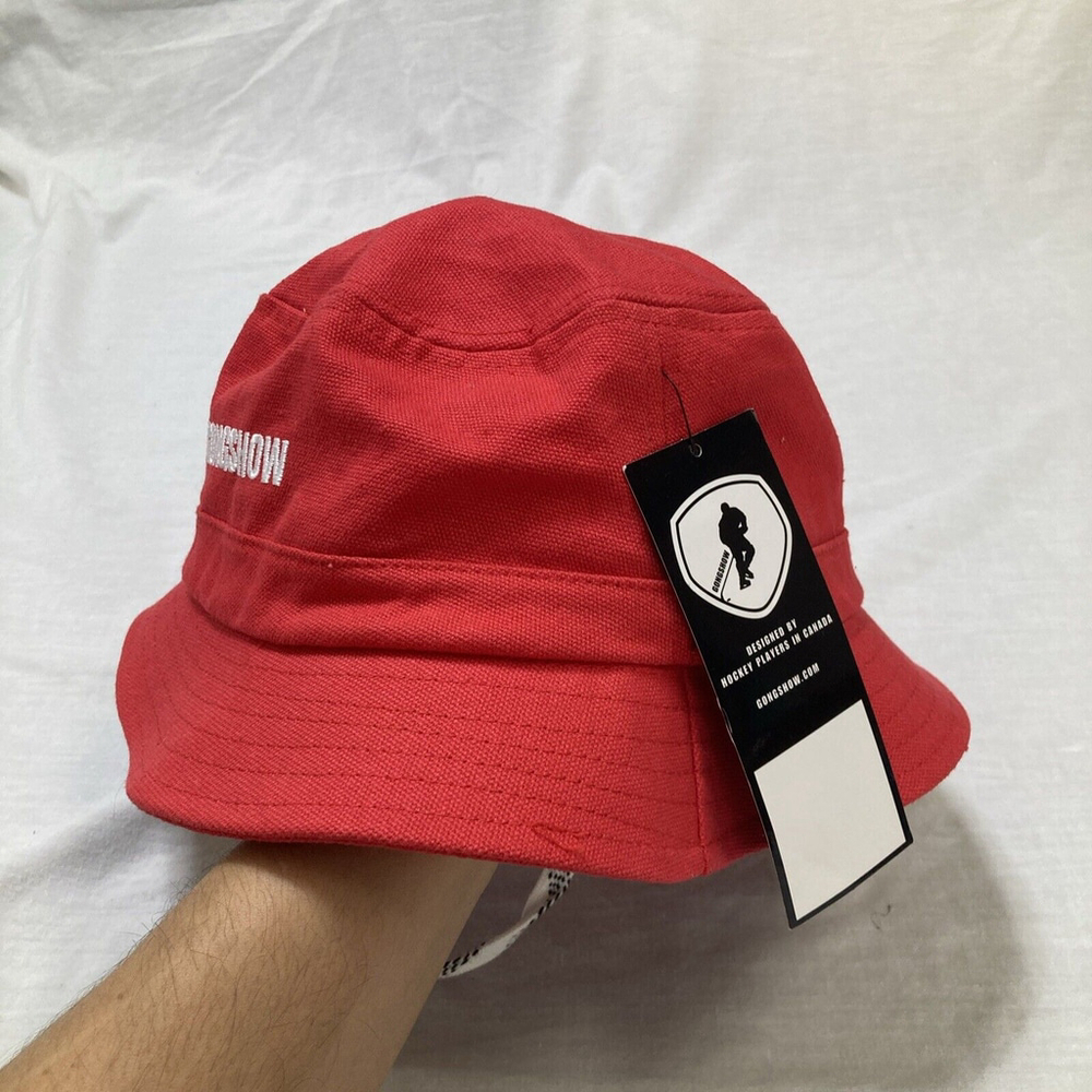 GONG SHOW "Celly Szn" Budweiser Bucket Hat. New W Tags. Laces & Toggle. One Fit